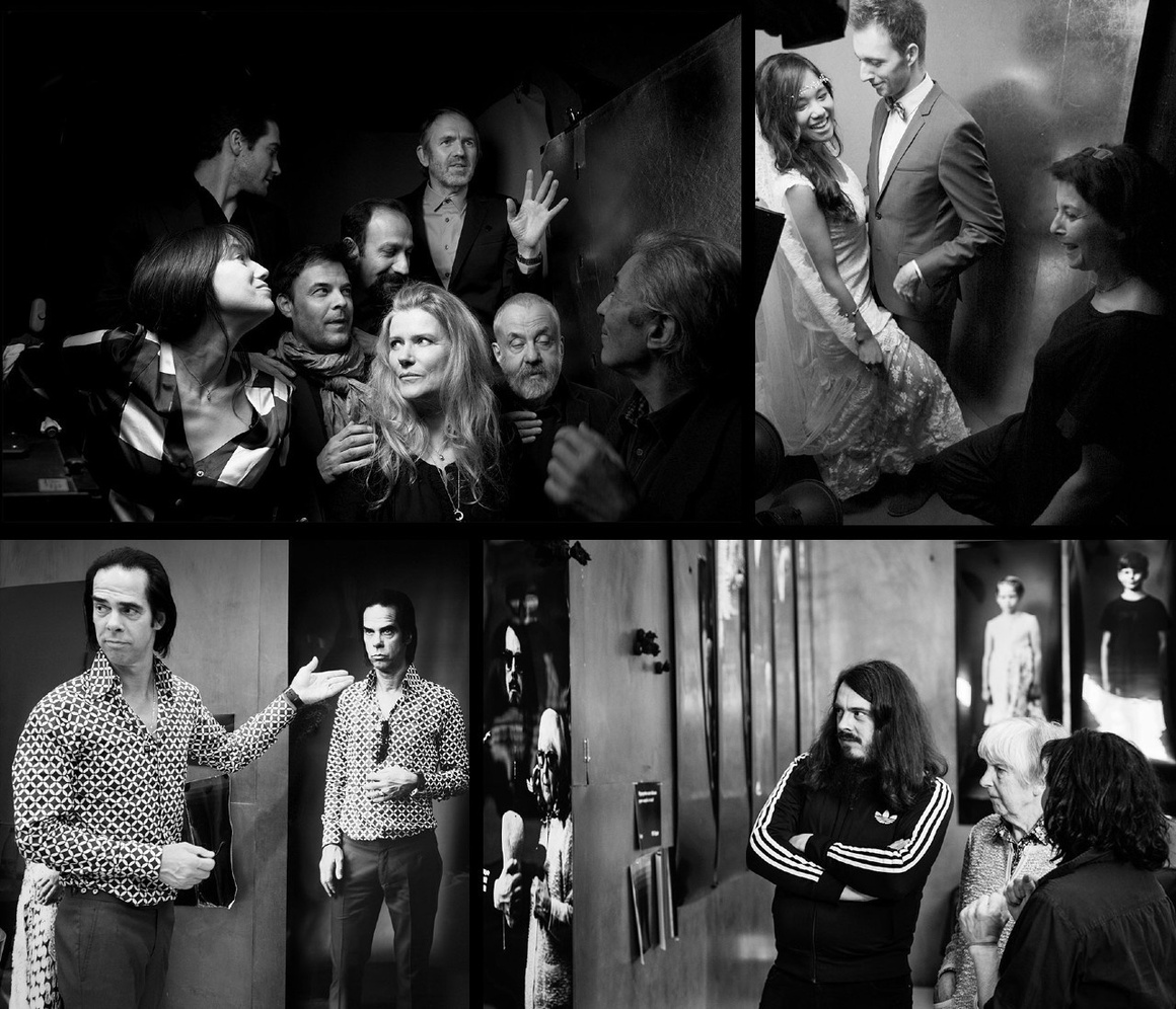 Collage aus schwarz-weiß-Fotos aus der IMAGO Camera mit berühmten Akteur:innen der Filmfestspiele Berlinale 